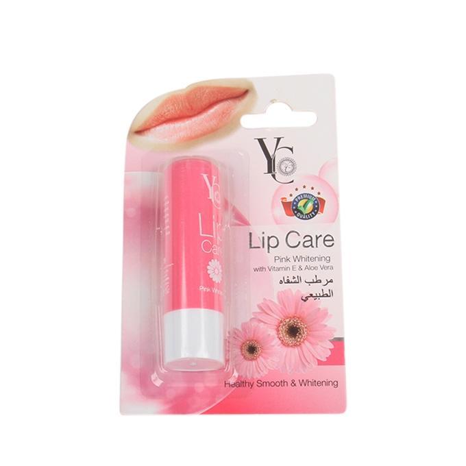 YC Pink White Vitamin E & Aloe Vera Lip Care – (3.8gm) - Thailand